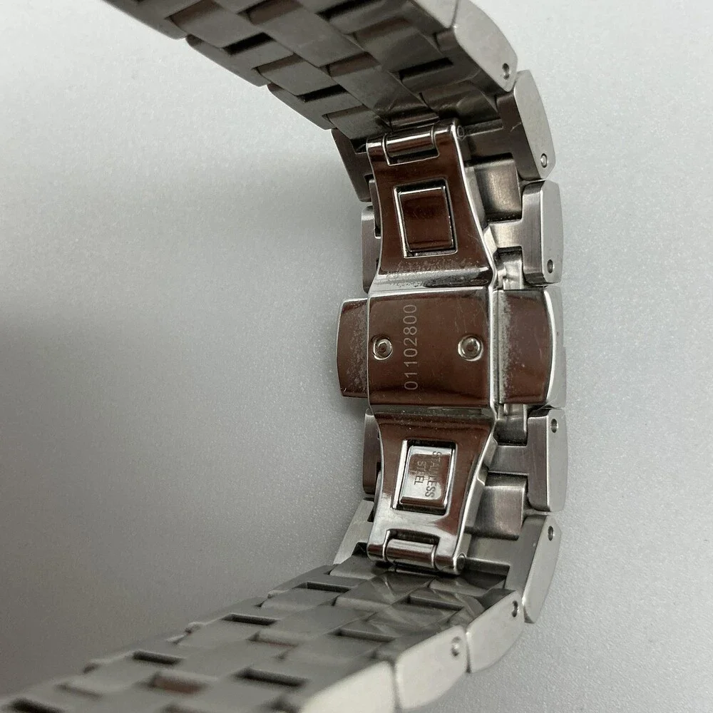 Tory Burch Womens Watch 37mm Stainless Chronograph TB1029 New Battery 6.5